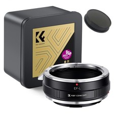 K F Concept EF-L lens adapter for Canon EF lens to Leica L body with L cap