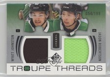 2025 SP Game Used Troupe Threads /199 Wyatt Johnston Jason Robertson #TT-SJ 0wu7