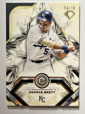 2025 Topps Diamond Collection George Brett Genuine Diamond Relic /10 Royals NM