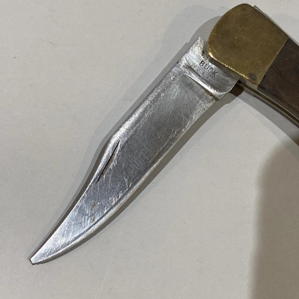 VTG Buck 110 Folding Hunting Knife Inverted Upside Down Tang Stamp 1967-72 - Image 2 of 4
