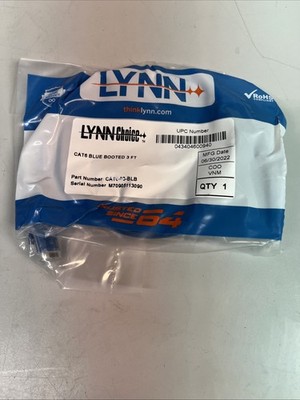 Lynn CAT6-01-BLB Cat6 Blue Booted Patch Cable 1ft LOT OF 16