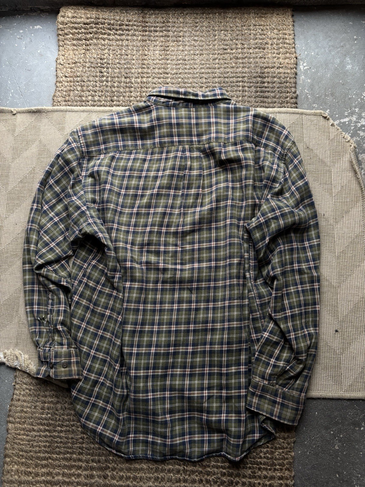 Vintage Gap Plaid Pattern Button Down Cotton Flan… - image 11
