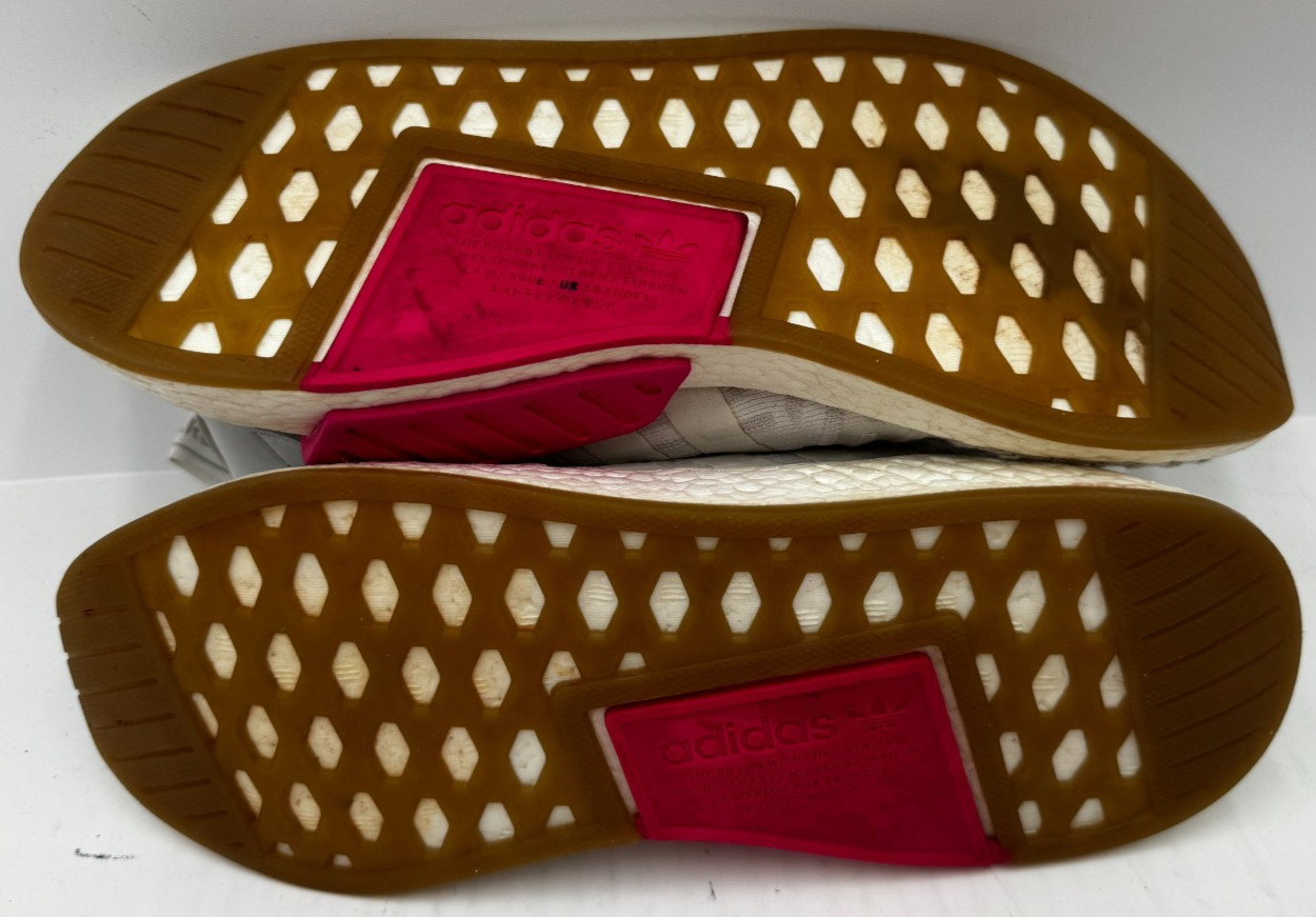 Adidas NMD R2 Primeknit Women's Sneakers Size 9.5 White Athletic Shoes BY9954 thumbnail 7