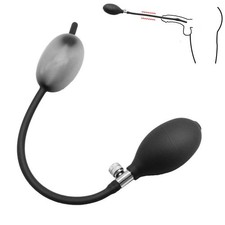 Inflatable Silicone Urethral Sounding Penis Plug Stretcher Dilator Enhancer Toys