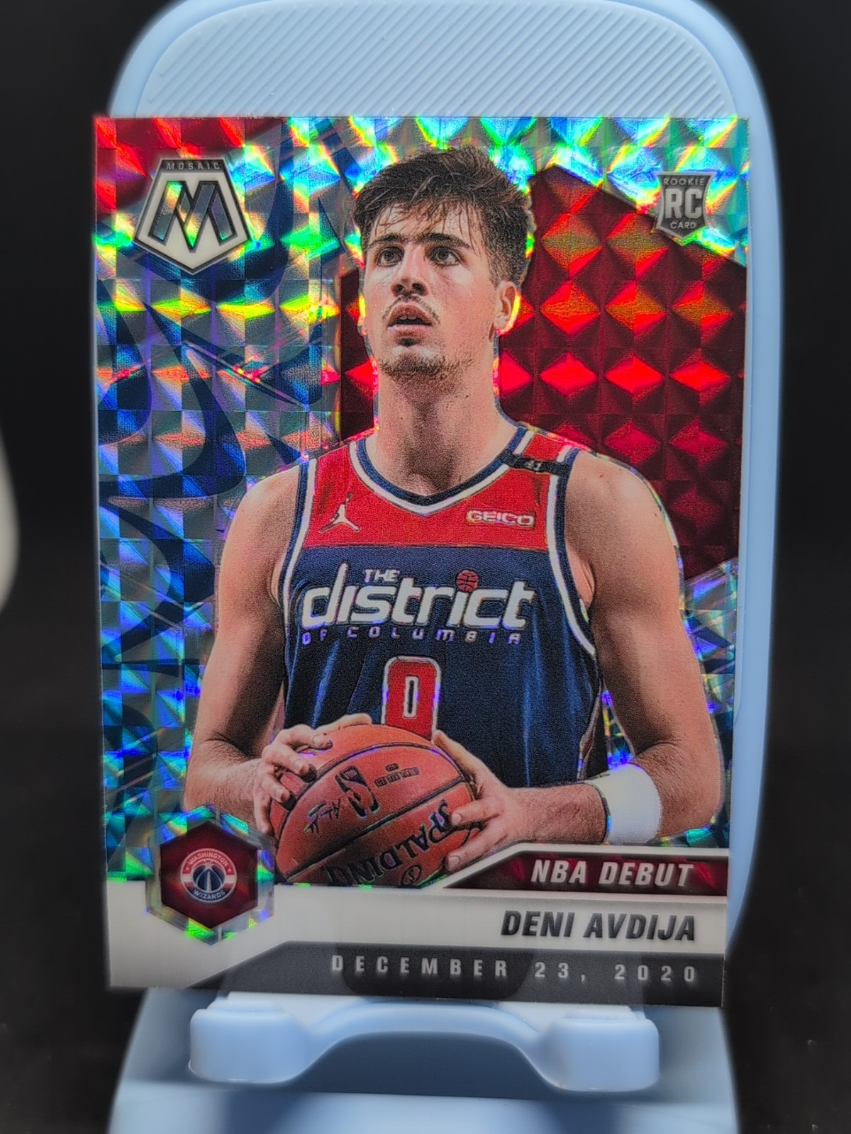 2020-21 Panini Mosaic - NBA Debut Deni Avdija #272 Reactive Blue Prizm (RC)