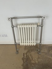 Victorian-Style Bathroom Radiator with Towel Rail and Valves
