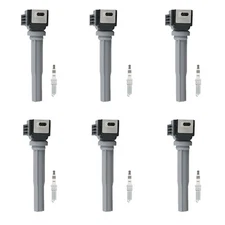 Denso 6 Ignition Coil 6 NGK Ruthenium Spark Plugs Kit For Edge F-150 V6 Turbo