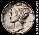 1941 Mercury Dime- FSB-Silver- Choice Gem Brilliant Unc++++ Luster #J6690