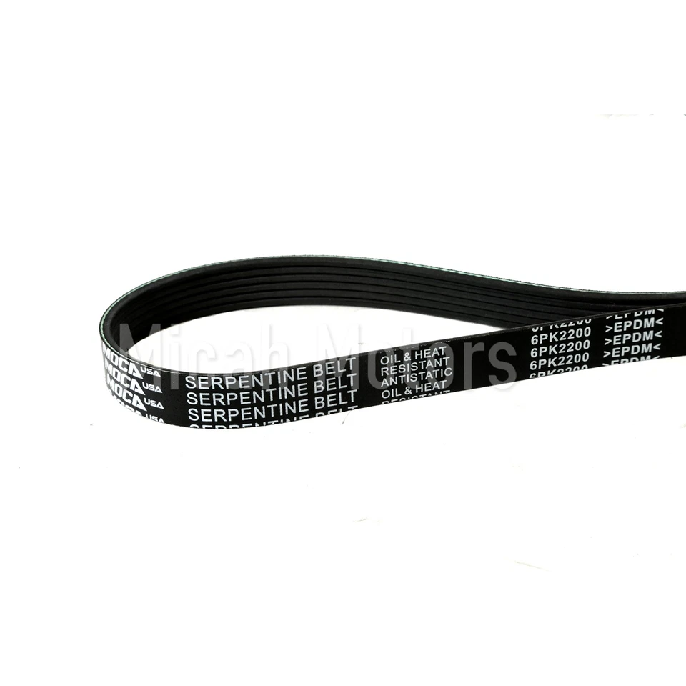 Serpentine Belt 6PK2200 for 85-89 Cadillac DeVille 00-11 Dodge Ford Mazda 4.0L - Image 4 of 4