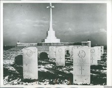 1956 Photo Cross Of Sacrifice At Canadian War Cemetery Groesbeek Holland 7X9
