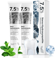 7.5 Nano Hydroxyapatite Toothpaste 2 Pack Whitening Sensitive Teeth