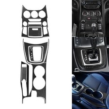 11pcs Real Carbon Fiber Center Console Trim Kits For Hyundai Genesis Coupe 13-16