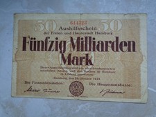 50 Milliardenmark aus Hamburg 1923