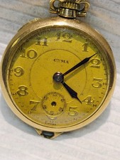 CYMA  TAVANNES  7 JEWELS  SMALL POCKET WATCH  NOT RUNNING