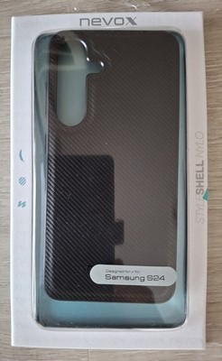Samsung Galaxy S24 Hülle Cover Schutzhülle NEVOX StyleShell Nylo schwarz