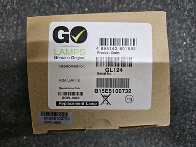 GO Lamps GL124 Ersatzlampe Beamer Projektor Modul Neu OVP