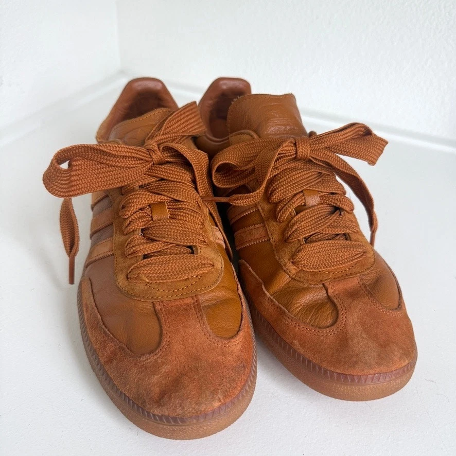 adidas gazelle silver green womens Adidas Samba Trainers Burnt Orange, Craft Ochre main image 0