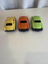 3 Green Toys Car - Made in USA from Recycled Plastic Toy Green,Orange,Yellow