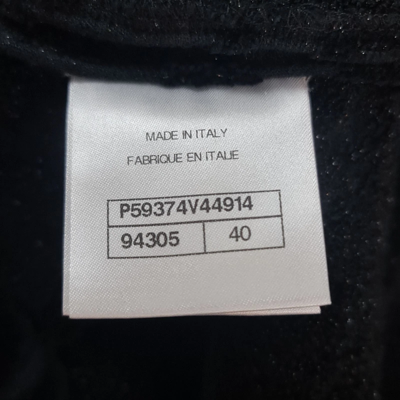 Giacca blazer CHANEL 18A Hamburg nero logo CC camelia tg.40