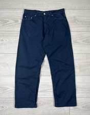 Versace Jeans Couture Vintage Blue Navy Cotton Trousers Pants Mens Size 31