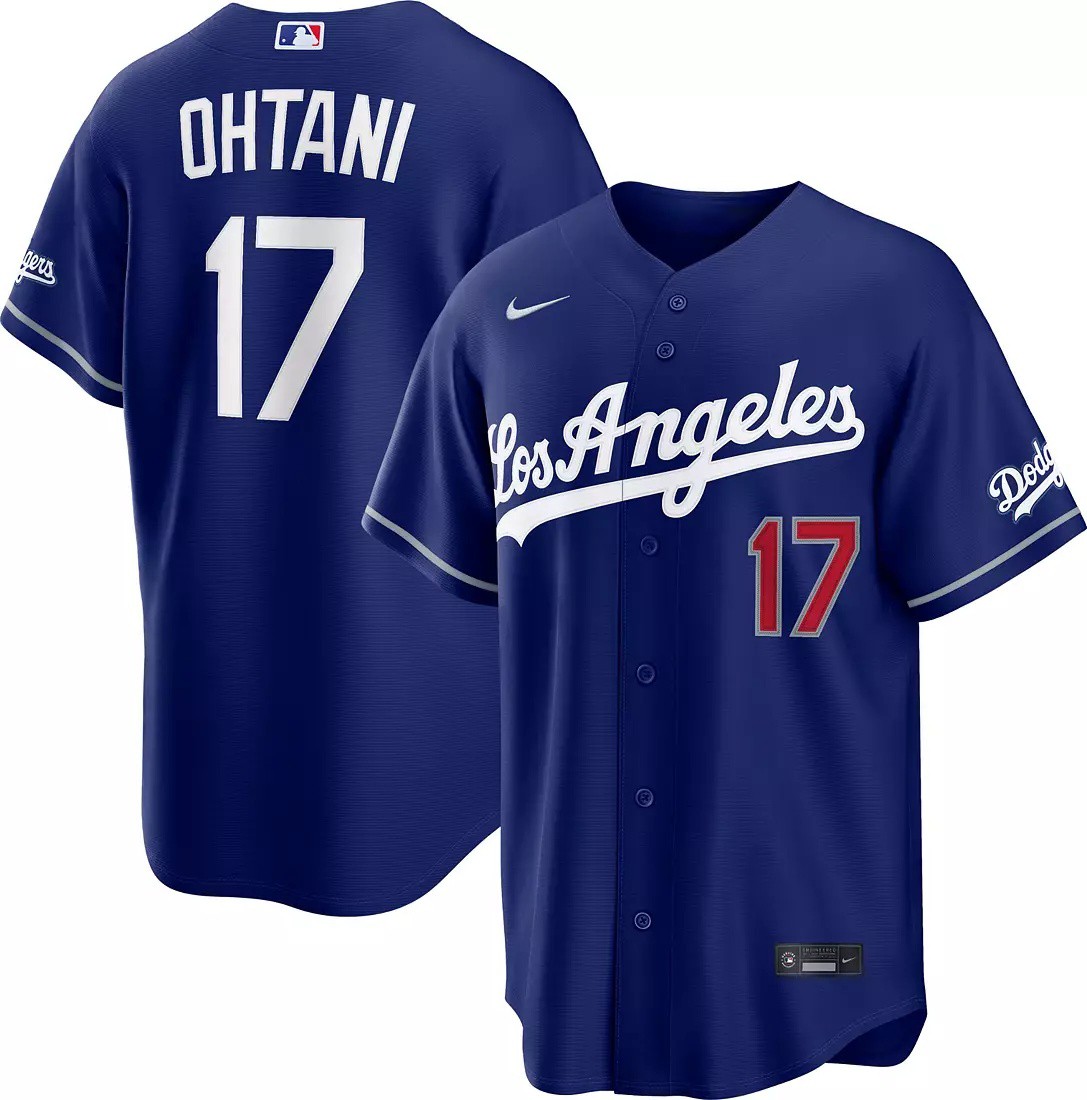 OHTANI 17 Dodgers ユニフォーム Dodgers Ohtani 17 Alternate Royal Blue Jersey Size S-5XL | eBay