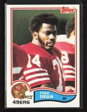 1982 Topps #483 Fred Dean San Francisco 49ers Near Mint or Better