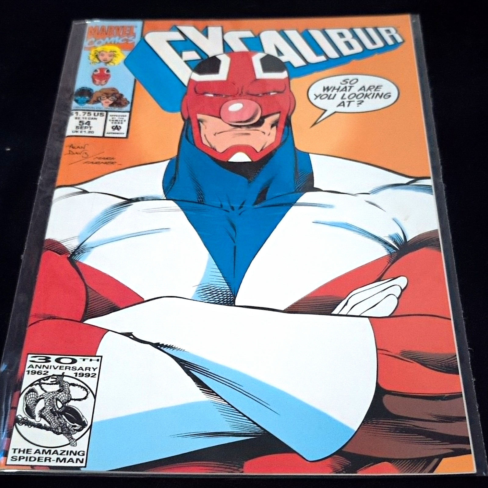 Marvel Comics Excalibur #54 (1992) Modern Age Alan Davis Captain Britain