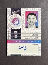 2024 Prestige Will Shipley RC NFL Passport Signatures On Card Auto #NPS-WSY