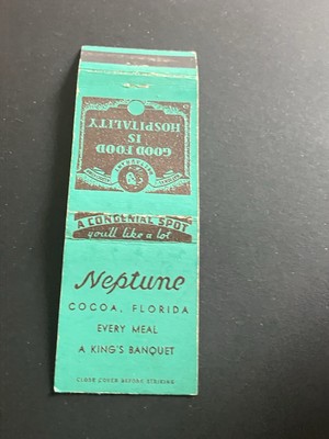 Vintage Florida Matchbook  Neptune  Cocoa