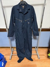 Dickies Men's Premium Zip Pocket Coveralls Navy M Regular NWOT