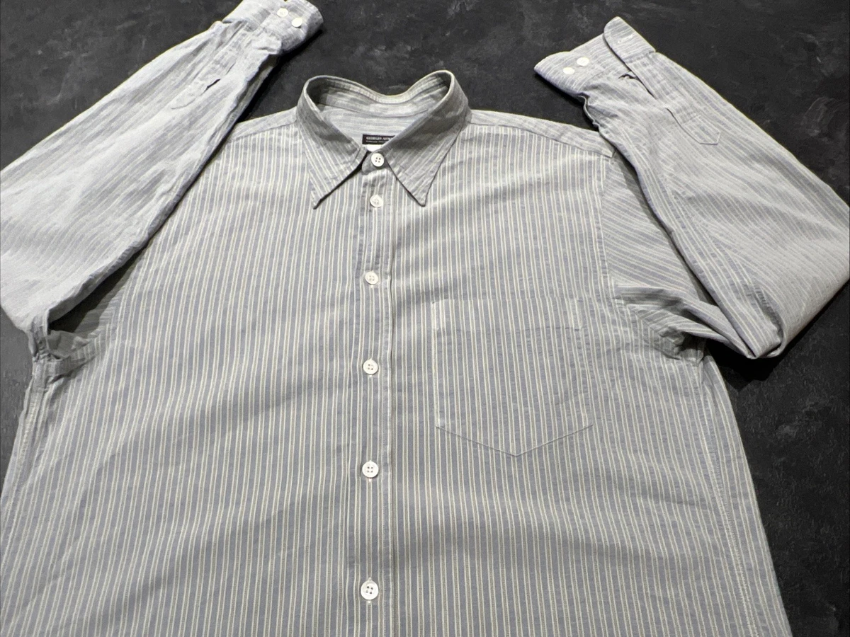 トップス 80s Giorgio Armani stripe shirt Italy Giorgio Armani Striped Casual Button-Down Shirts for Men for sale