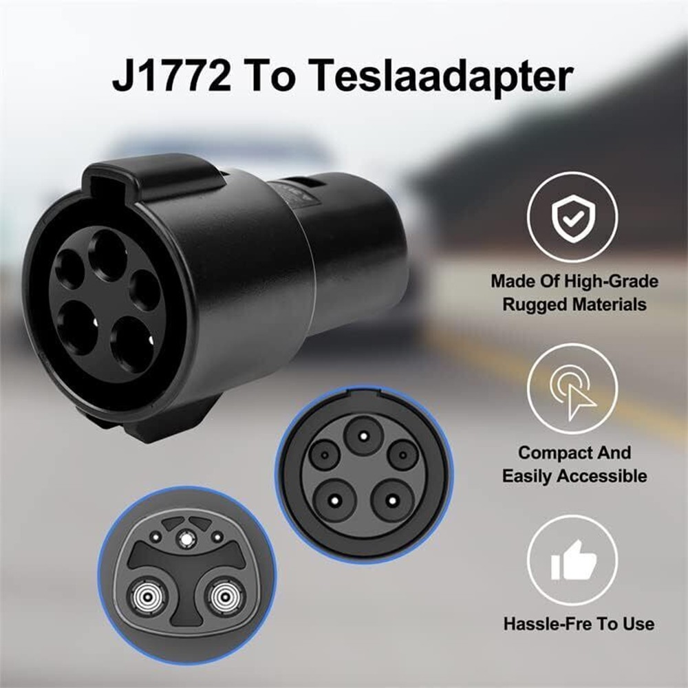 SAE J1772 Charging Charger Adapter Fit For Tesla Model S 3 X Y