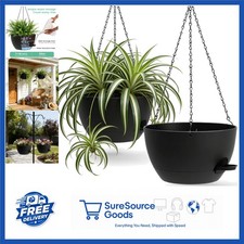 13 Inch Self Watering Hanging Planters 2 Pack for Indoor Outdoor Plants