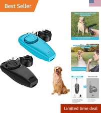 2-in-1 Dog Training Clicker Whistle for Training and Recall, Pet Training Acc...