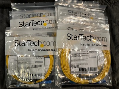 8pcs STARTECH Fiber Optic Patch Cable Assortment LC to SC - 3M and 15M Simplex