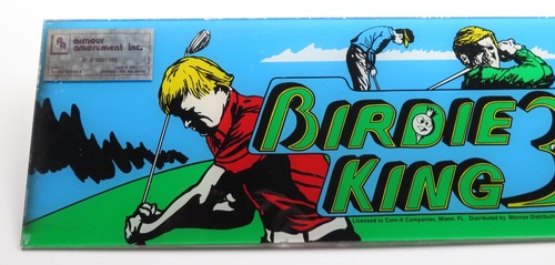 Birdie King 3 Original Arcade Marquee Header Vintage Taito Taitronics Coin-It - Picture 4 of 19