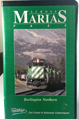 Across Marias Pass Pentrex VHS Railroad Free Shipping