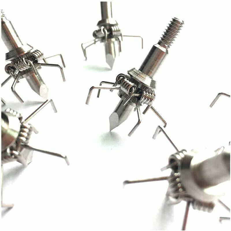 12 PCs Judo Arrow Head Broadheads 100Gr Paw Points 4mm Screw For