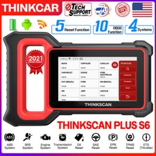 ThinkScan Plus S6 OBD2 Scanner Engine ABS SRS Oil TPMS SAS EPB Diagnostic Tool