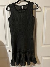 Romeo + Juliet Couture Knit Sheath Fitted Dress Peplum Classic NWOT’s Size Small