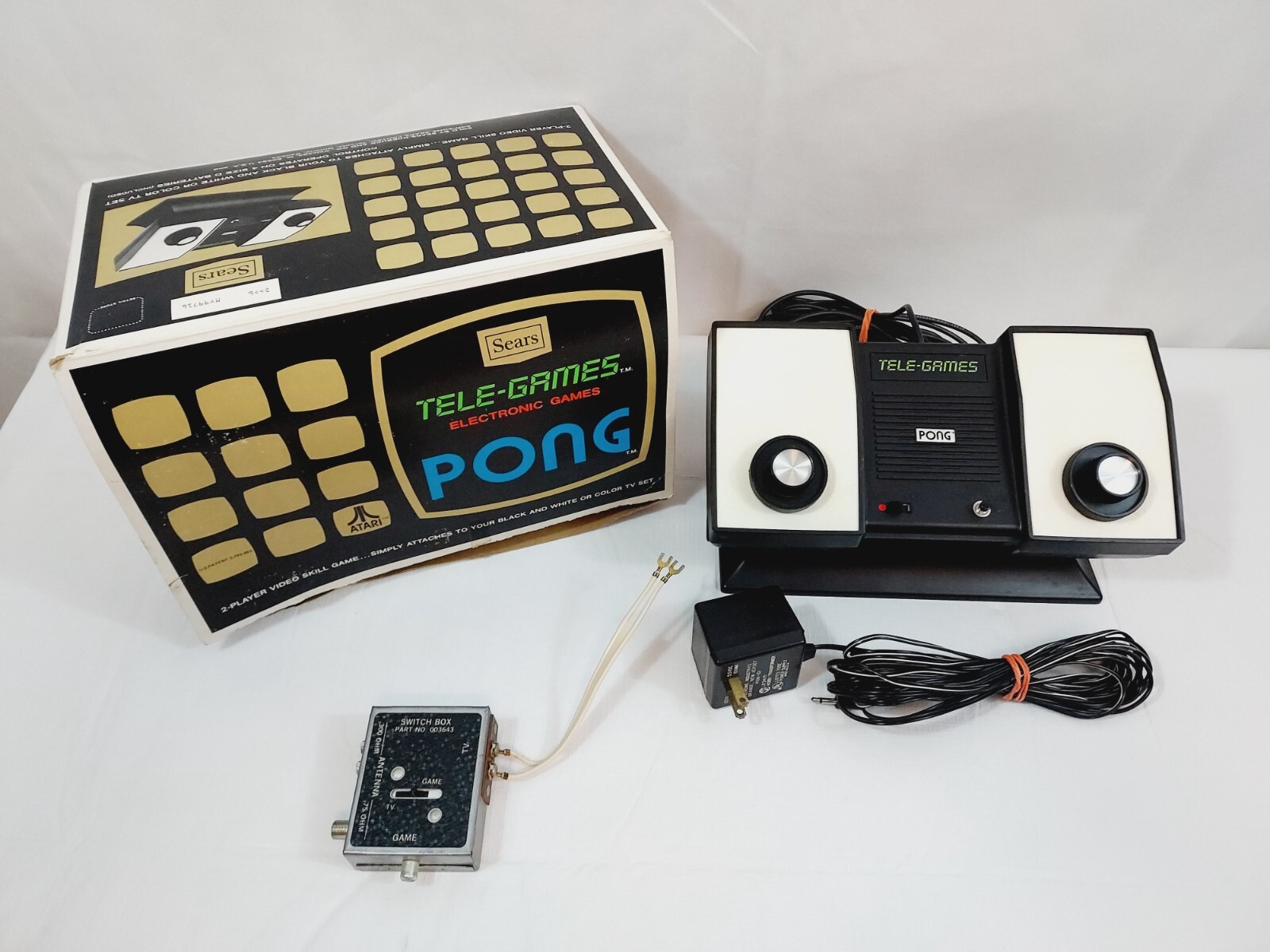 Atari PONG Sears Tele Games Vintage Electronic Video Game TV Console  Computer | eBay
