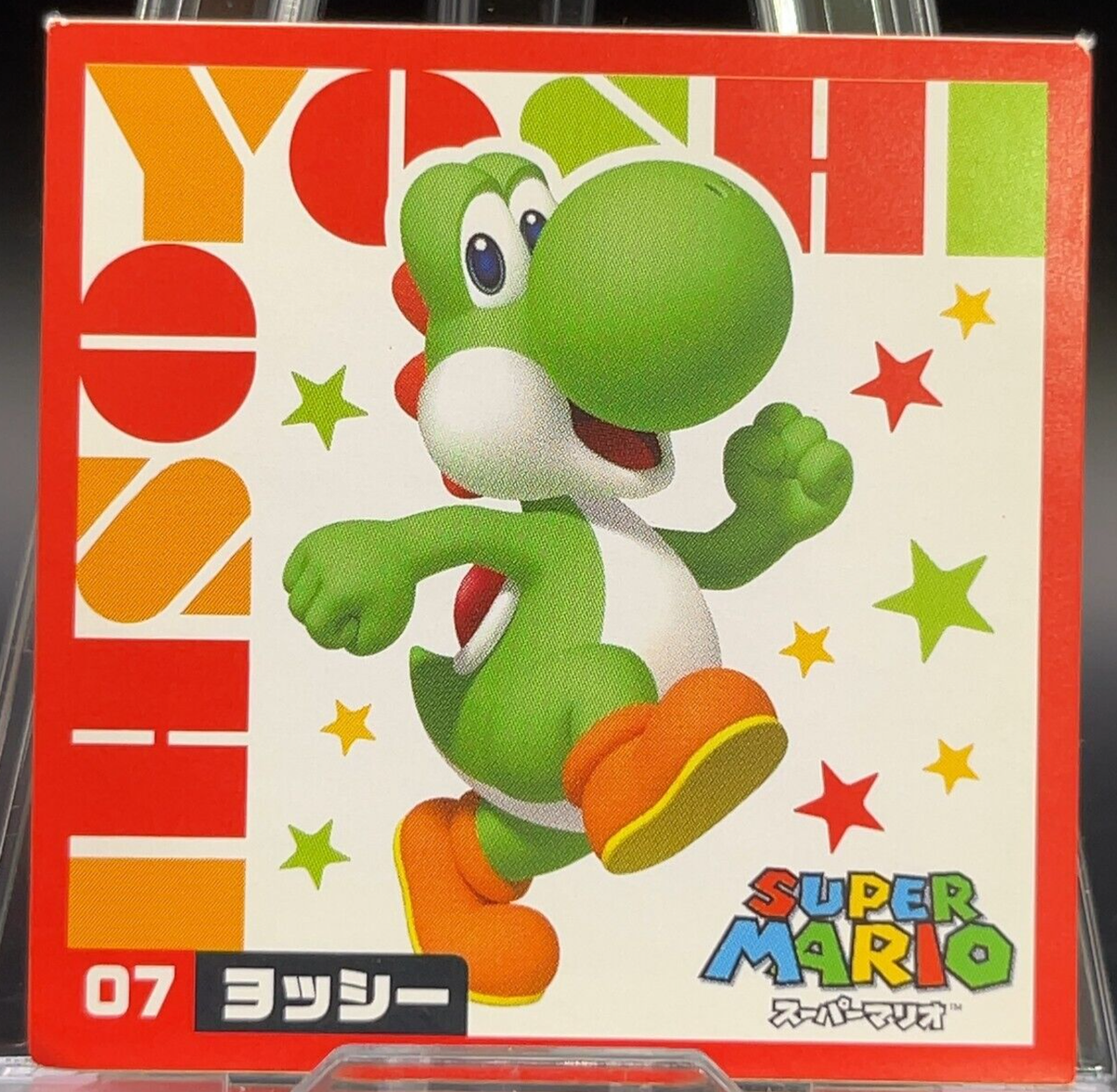 Yoshi 07 Super Mario Bros World Card Sticker Seal Nintendo