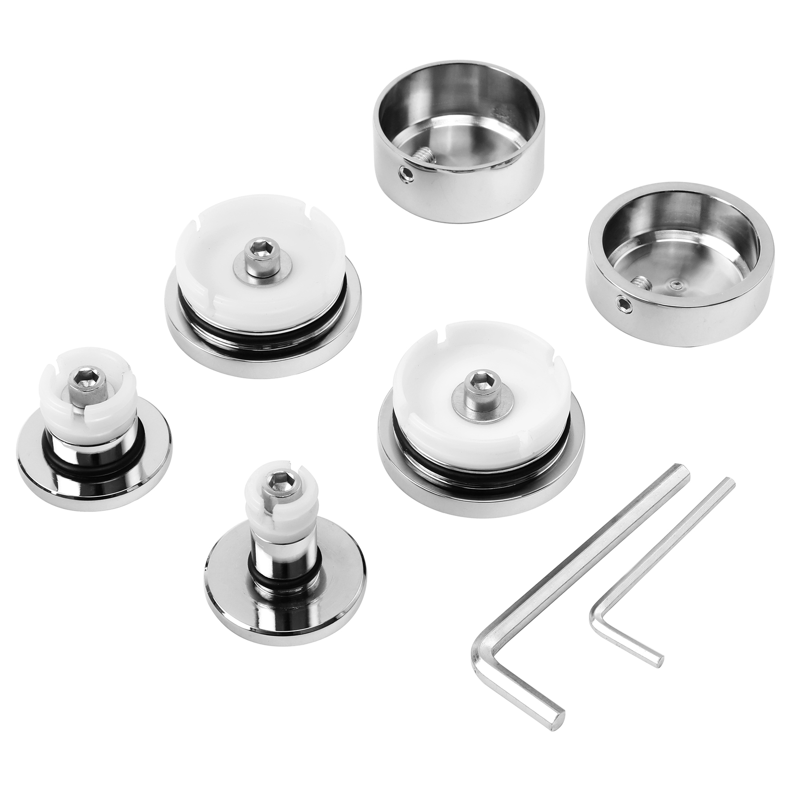 Front & Rear Axle Nut & Swingarm Pivot Bolt Covers Fit For Harley