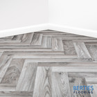 Caprio Tile Vinyl Roll Flooring 2m 4m Width Kitchen Bathroom Herringbone Style