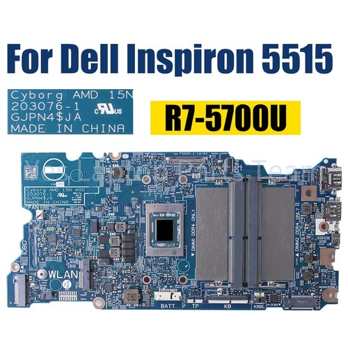 203076-1 For Dell Inspiron 5515 Laptop Mainboard 0WCD6Y WCD6Y R5-5500U R7-5700U - Picture 6 of 6