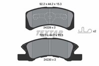 Textar 2422901 Bremsbelagsatz, Scheibenbremse FüR , Daihatsu, Dodge, Mitsubishi,