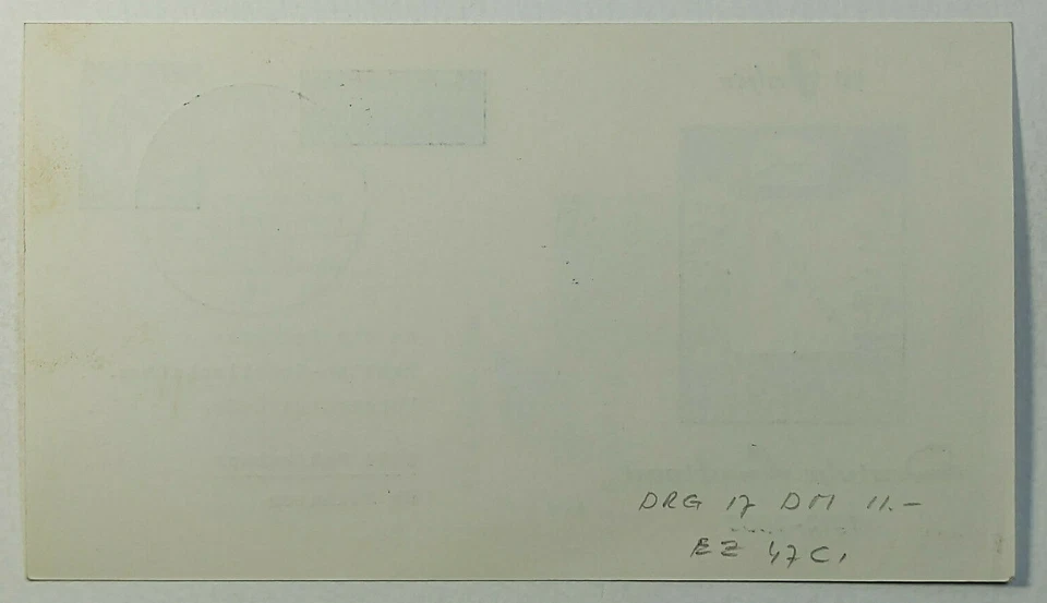 1962 German Rocket Society 50th Anniv. German Federal Airport Postcard EZ #47C - Image 2 of 2