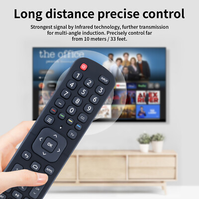 ERF2A60 IR Replacement Remote Control For Hisense TVs – Fits 50H6570F, 55H9F1, 65H8050F, 55Q8G & More