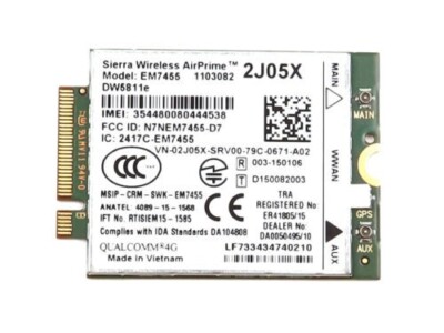 HURRISE Carte réseau LTE EM7455 Carte réseau sans fil 4G LTE Module 50