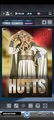 Star Wars Card Trader Suns Of Tatooine Tribes: Hutts - Tessek Red Super Rare DIG